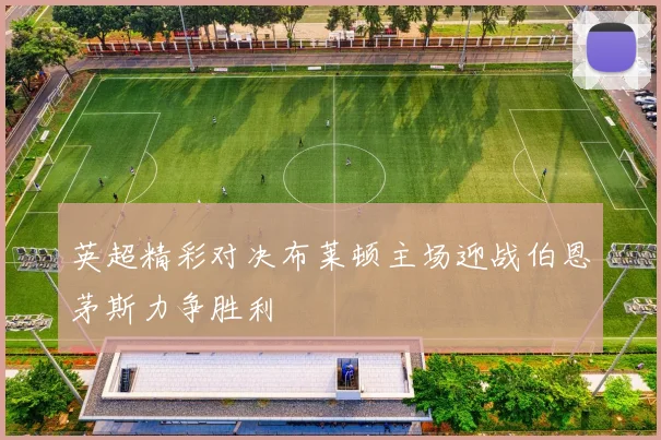 英超精彩对决布莱顿主场迎战伯恩茅斯力争胜利