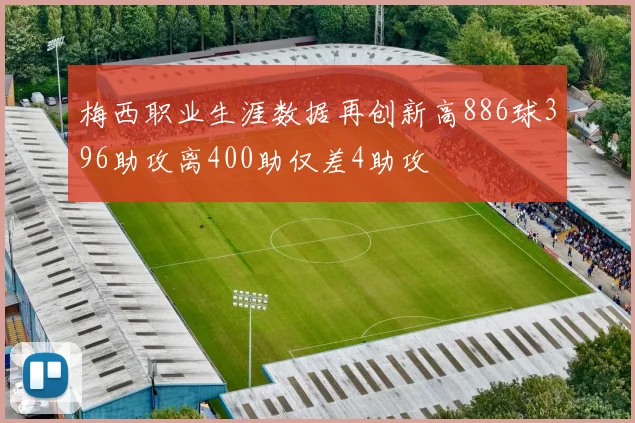 梅西职业生涯数据再创新高886球396助攻离400助仅差4助攻